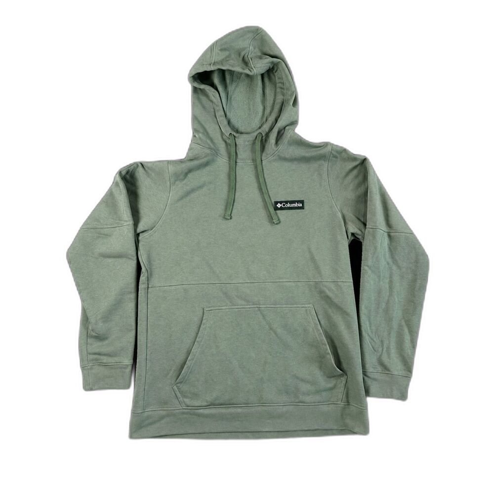 Columbia Men's Hoodie Sweatshirt Size M Sage Green Pullover Outdoor Casual